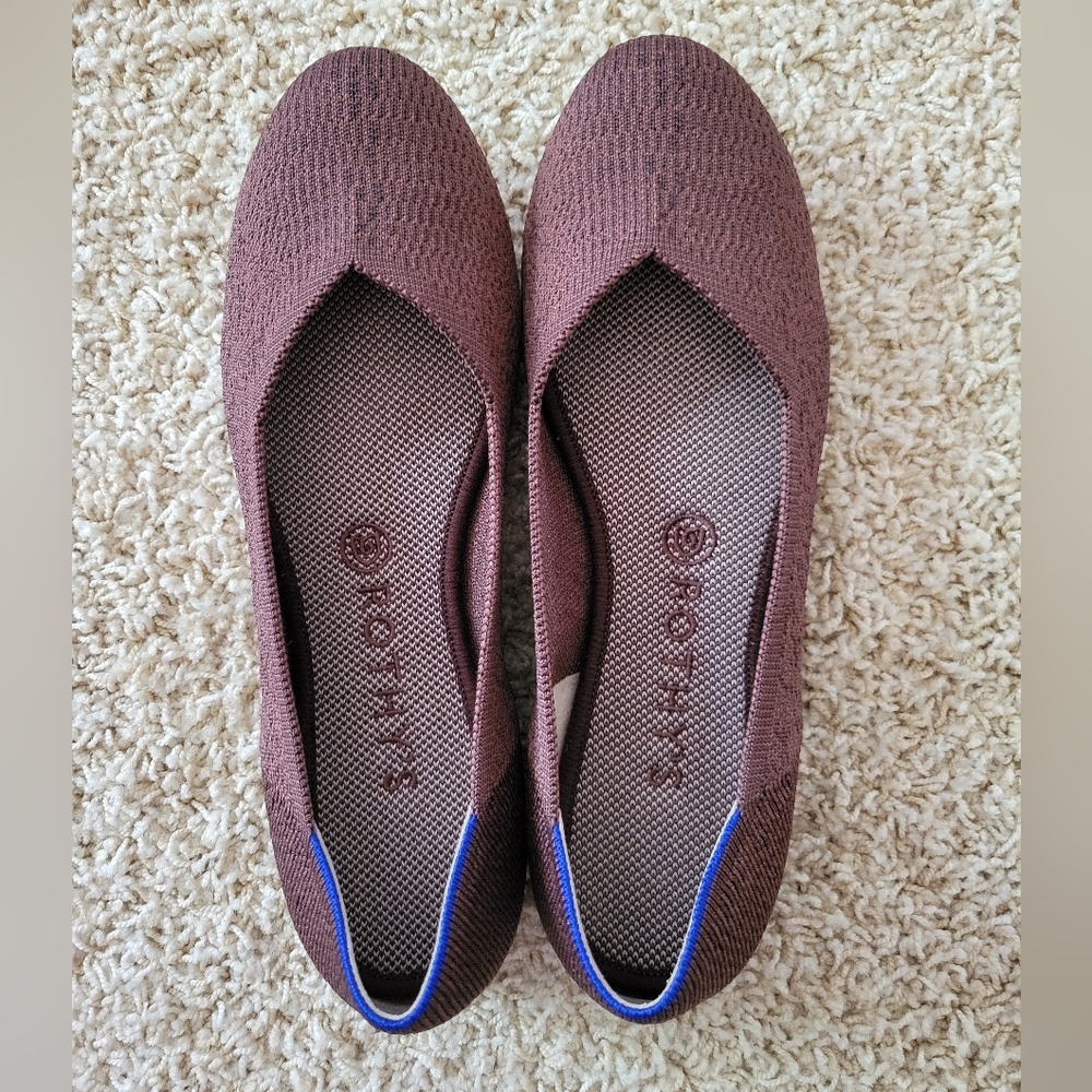 Rothy's Truffle Python Flat 9.5